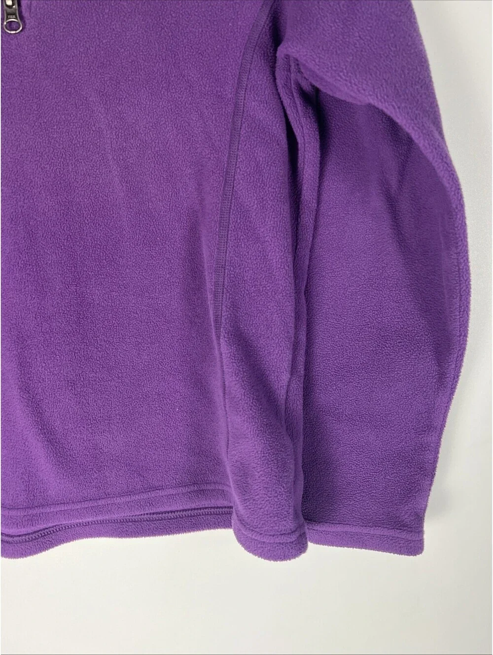 Northface Girls/Youth Purple Fleece 3/4 Zip Pullover Jacket Size Large 14-16